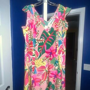 SHEIN Tropical Floral Print Dress
